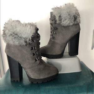 Charlotte Russe Shelby Grey Bootie 6